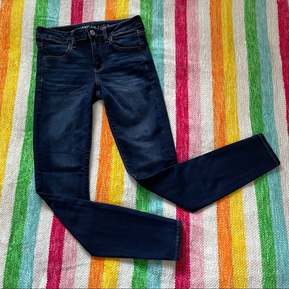 american eagle long jeggings size 4